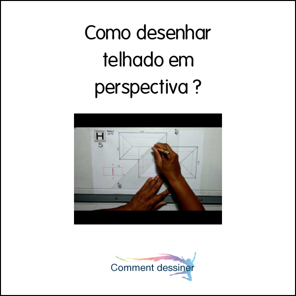 Como desenhar telhado em perspectiva